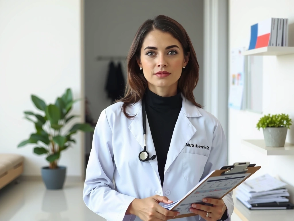 Ekspert dietetyk w gabinecie